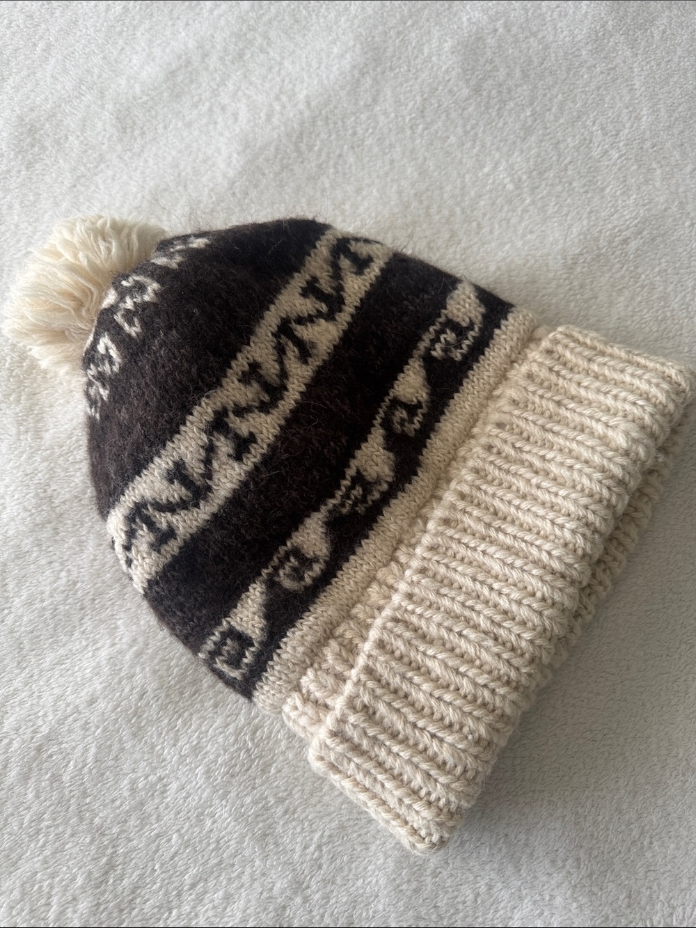 Junya Watanabe Comme des Garçons Knit Beanie Wool Nordic Pom Hat Luxury Chic - Picture 10 of 11